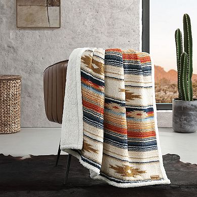Wrangler Coyote Sands Beige Throw Blanket