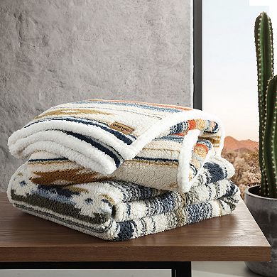 Wrangler Coyote Sands Brown Throw Blanket