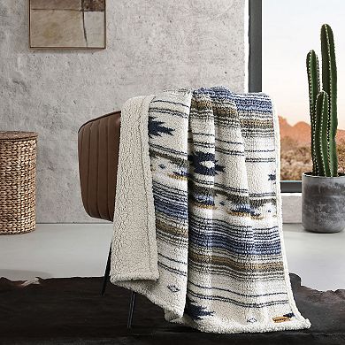 Wrangler Coyote Sands Brown Throw Blanket