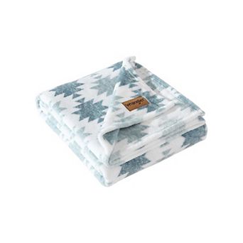 Wrangler Canyon Ikat Blue Throw Blanket