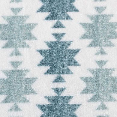 Wrangler Canyon Ikat Blue Throw Blanket