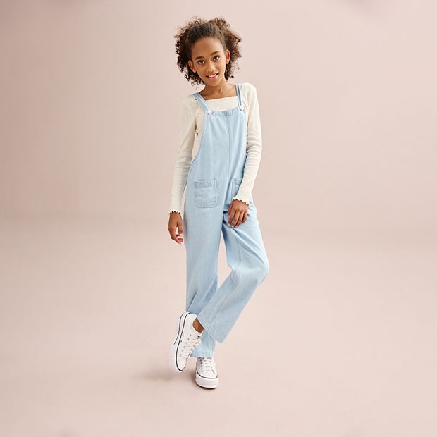 Girls plus overalls best sale