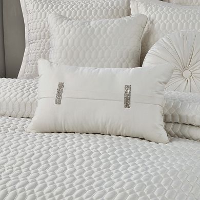 Five Queens Court Blanchard Quilted Boudoir Decorative Throw Pillow