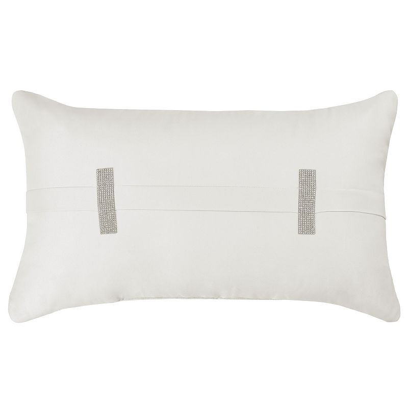 Five Queens Court Blanchard Quilted Boudoir Decorative Throw Pillow, White