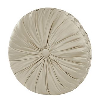 Five Queens Court Blanchard Tufted Round Decorative Throw Pillow