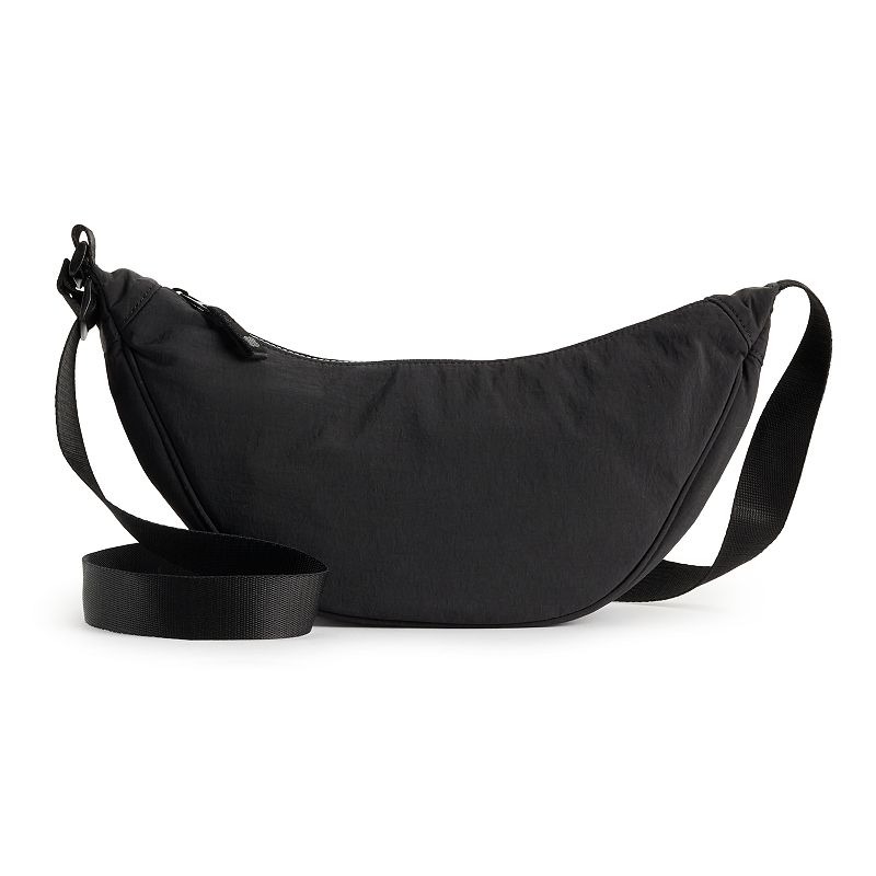 FLX Half Moon Sling Bag, Black