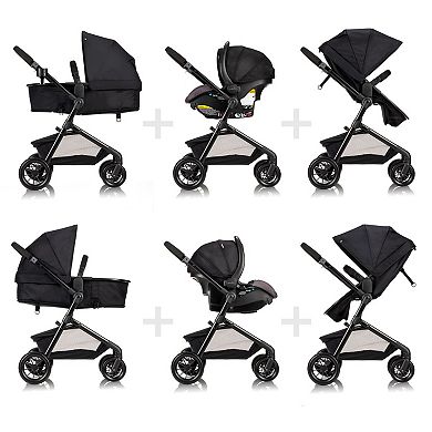 Evenflo Pivot Modular Travel System with LiteMax Infant Car Seat