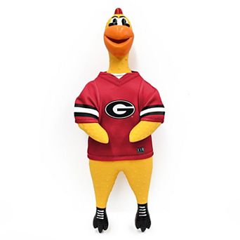 NCAA Bulldogs Rubber Chicken Toy