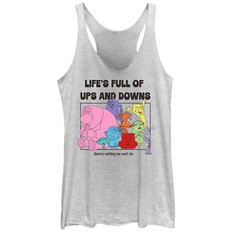 Disney / Pixar's Inside Out 2 Life's Full Of Ups And Downs Juniors' Graphic Racerback Tank Top