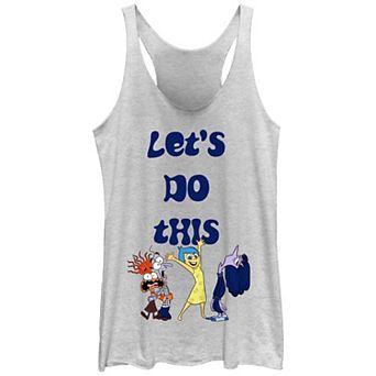 Disney / Pixar's Inside Out 2 Let's Do This Juniors' Graphic Racerback Tank Top