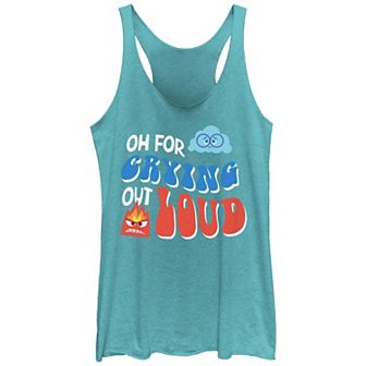 Disney / Pixar's Inside Out 2 Oh For Crying Out Loud Juniors' Graphic Racerback Tank Top