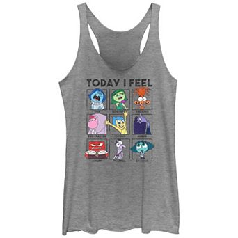 Disney / Pixar's Inside Out 2 Today I Feel Juniors' Graphic Racerback Tank Top