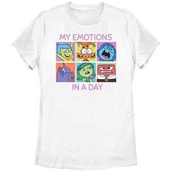 Disney / Pixar's Inside Out 2 My Emotions In A Day Juniors' Graphic Tee