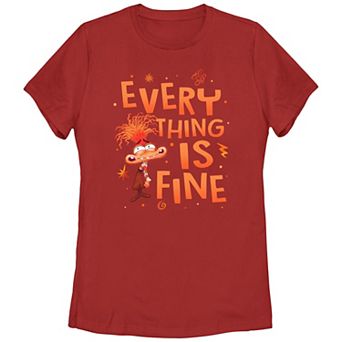 Disney / Pixar's Inside Out 2 Everything Is Fine Juniors' Graphic Tee