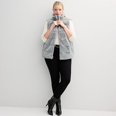Women's Catherine Malandrino Sleeveless Faux Fur Vest