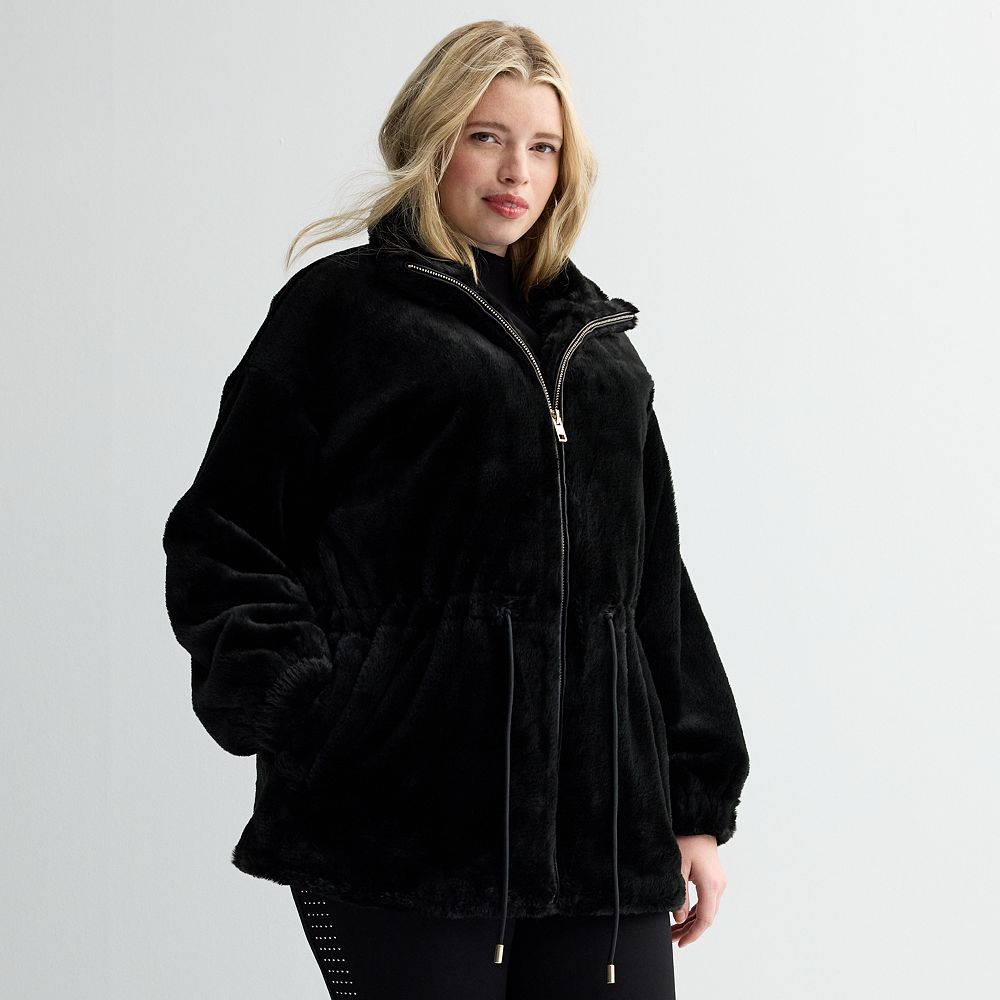 Catherine malandrino faux leather jacket best sale