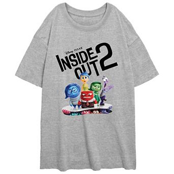 Disney / Pixar's Inside Out 2 Brand-new Emotions Juniors' Graphic Oversized Tee