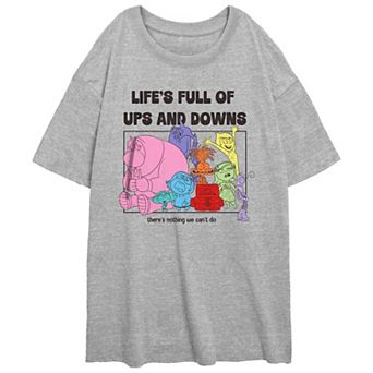 Disney / Pixar's Inside Out 2 Life's Full Of Ups And Downs Juniors' Graphic Oversized Tee
