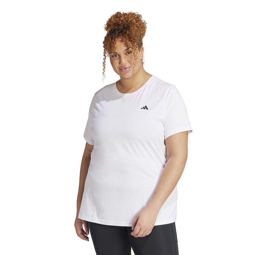 Adidas Womens Plus Size Cotton Logo T Shirt 1