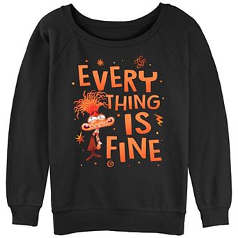 Disney / Pixar's Inside Out 2 Everything Is Fine Juniors' Graphic Pullover