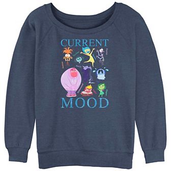 Disney / Pixar's Inside Out 2 Current Mood Juniors' Graphic Slouchy Terry