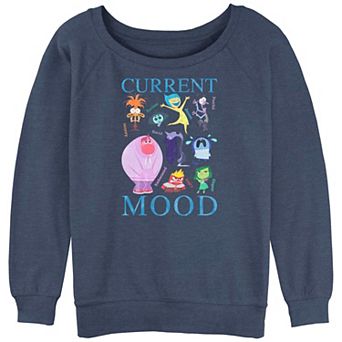 Disney / Pixar's Inside Out 2 Current Mood Juniors' Graphic Slouchy Terry