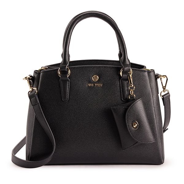 Women's Nine West Siera Satchel Handbag - Black