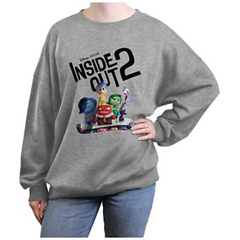 Disney / Pixar's Inside Out 2 Brand-new Emotions Oversized Juniors' Graphic Fleece
