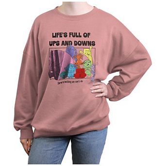 Disney / Pixar's Inside Out 2 Life's Full Of Ups And Downs Oversized Juniors' Graphic Fleece