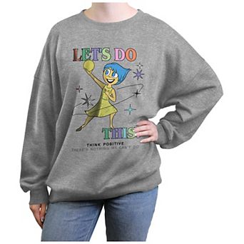 Disney / Pixar's Inside Out 2 Let's Do This Think Positive Oversized Juniors' Graphic Fleece
