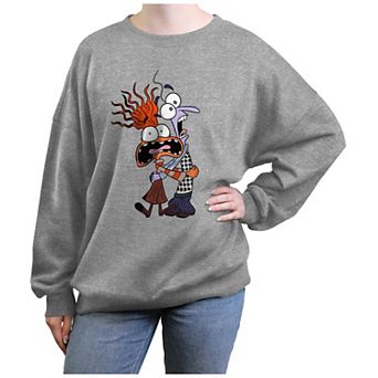 Disney / Pixar's Inside Out 2 Anxiety And Fear Oversized Juniors' Graphic Fleece