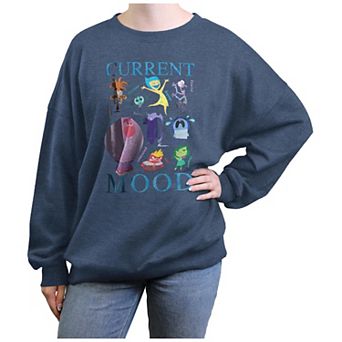 Disney / Pixar's Inside Out 2 Current Mood Oversized Juniors' Graphic Fleece