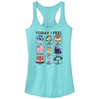Disney / Pixar's Inside Out 2 Today I Feel Juniors' Graphic Racerback Tank Top