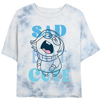 Disney / Pixar's Inside Out 2 Sad But Cute Juniors' Cropped Graphic Tee
