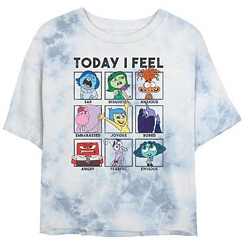 Disney / Pixar's Inside Out 2 Today I Feel Juniors' Cropped Graphic Tee