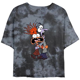 Disney / Pixar's Inside Out 2 Anxiety And Fear Juniors' Cropped Graphic Tee