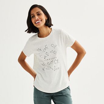 Women's Astrology Constellations Graphic Tee