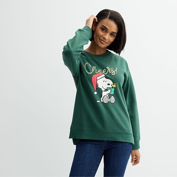 Women's peanuts sweatshirt hotsell