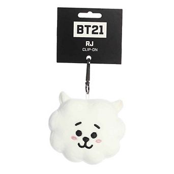 Aurora Mini White BT21 4" RJ Clip-On Lovable Stuffed Doll