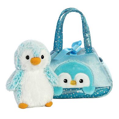 Aurora Small Pink Fancy Pals 7" Pompom Penguin Fashionable Stuffed Animal