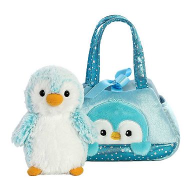 Aurora Small Pink Fancy Pals 7" Pompom Penguin Fashionable Stuffed Animal