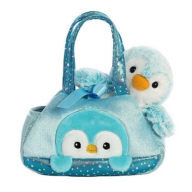 Aurora Small Pink Fancy Pals 7" Pompom Penguin Fashionable Stuffed Animal