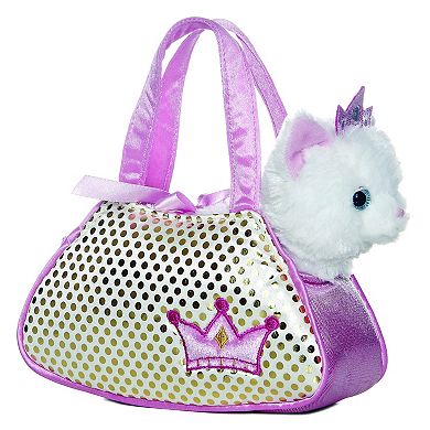 Aurora Small Multicolor Fancy Pals 7" Princess Kitty Fashionable Stuffed Animal