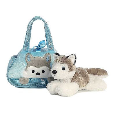 Aurora Small Multicolor Fancy Pals 7" Peek-a-boo Husky Fashionable Stuffed Animal