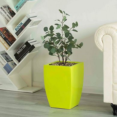 Indoor Decorative Square Planter With Wooden Stand