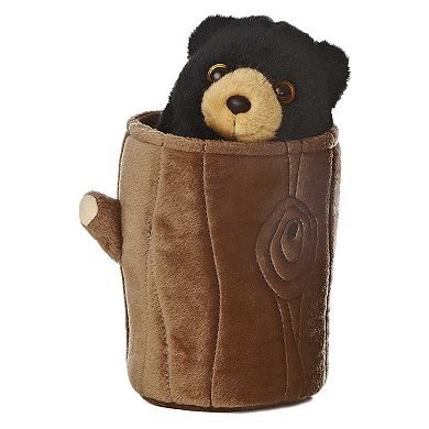 Aurora Medium Black Hand Puppet 10" Black Bear Pop Up Puppet Interactive Stuffed Animal
