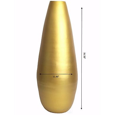 Spun Bamboo Modern Tall Floor Vase