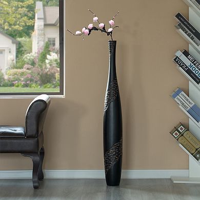 Contemporary Bottle Shape Decorative Floor Vase