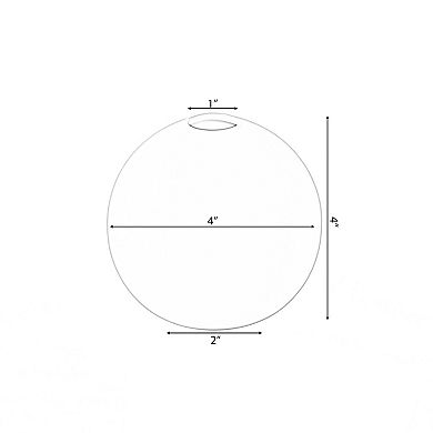 Uniquewise 4-In Round White Ceramic Table Vase