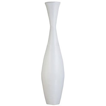 Decorative Contemporary Bamboo Floor Flower Vase for Living Room, Entryway or Dining